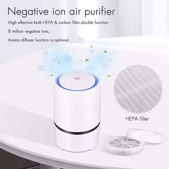 Filtro de aire inteligente OEM, purificador de aire purificado para habitación, buen purificador de aire de escritorio para el hogar, para limpieza de aire de oficina y hotel